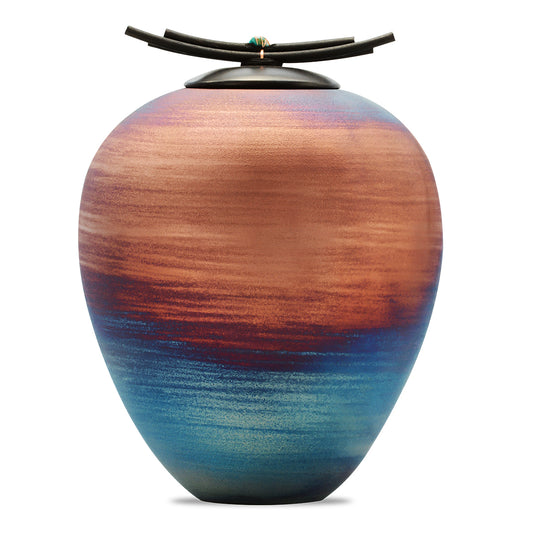 Earth Monument Raku Urn