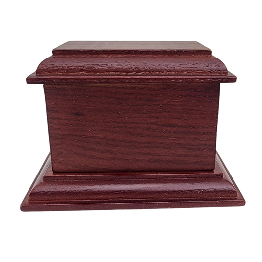 Dark Wood Keepsake Cremation Urn