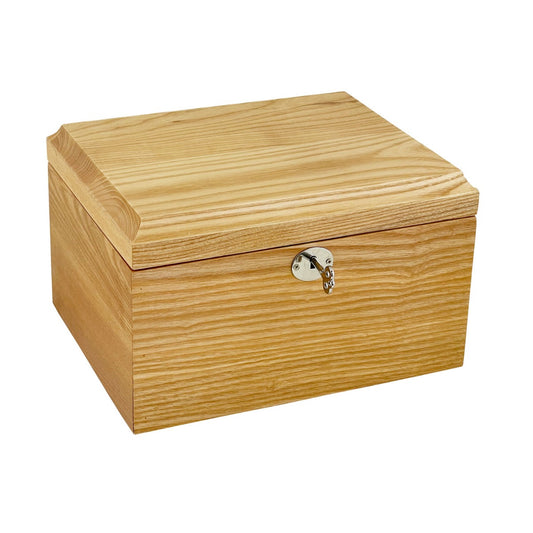 Locking Light Wood Urn