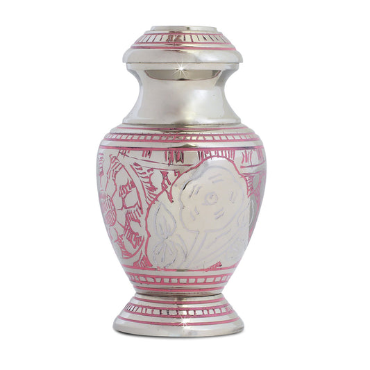 Pink Flower Brass Keepsake