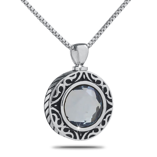 June Light Purple Silver Keepsake
