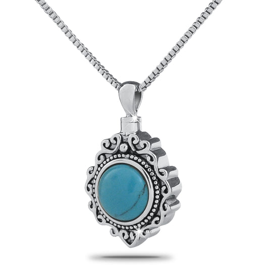 Ancestral Turquoise Silver Keepsake