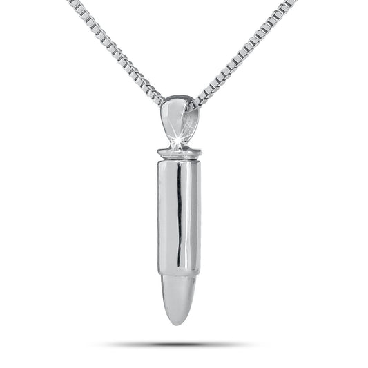 Bullet Pendant Steel Keepsake Urn